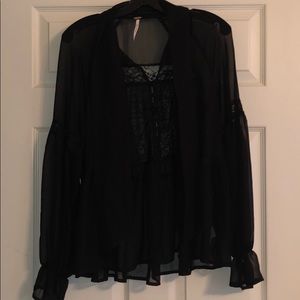 Free People gorgeous sheer blouse!